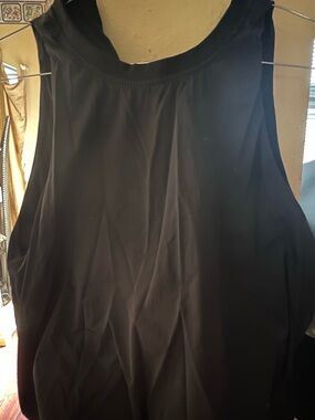 Zara Black Sleeveless Top Minimalist Chic Blouse Size small